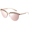 Bulgari - B.ZERO1 - Cat Eye Sunglasses B.Purevibes - Semi-Rimeless - Rose - B.ZERO1 Collection - Bulgari Eyewear - Avvenice