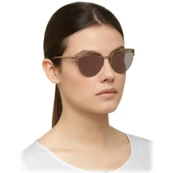 Bulgari - B.ZERO1 - Cat Eye Sunglasses B.Purevibes - Semi-Rimeless - Rose - B.ZERO1 Collection - Bulgari Eyewear - Avvenice