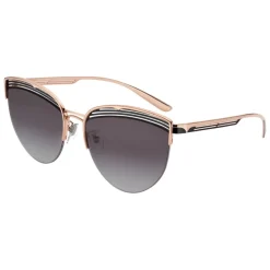 Bulgari - B.ZERO1 - Cat Eye Sunglasses B.Purevibes - Semi-Rimeless - Black - B.ZERO1 Collection - Bulgari Eyewear - Avvenice