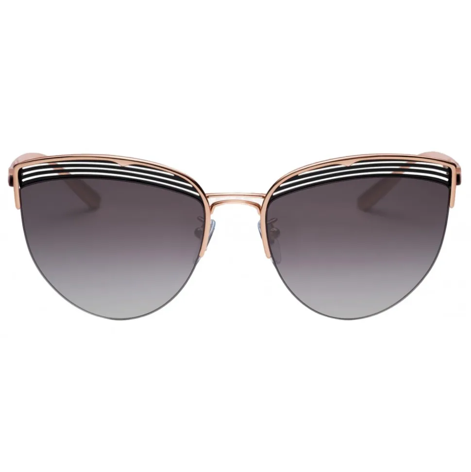 Bulgari - B.ZERO1 - Cat Eye Sunglasses B.Purevibes - Semi-Rimeless - Black - B.ZERO1 Collection - Bulgari Eyewear - Avvenice