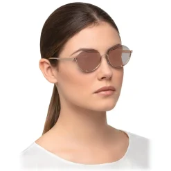 Bulgari - B.ZERO1 - Oval Sunglasses B.Stripe - Semi-Rimeless - Rose - B.ZERO1 Collection - Bulgari Eyewear - Avvenice