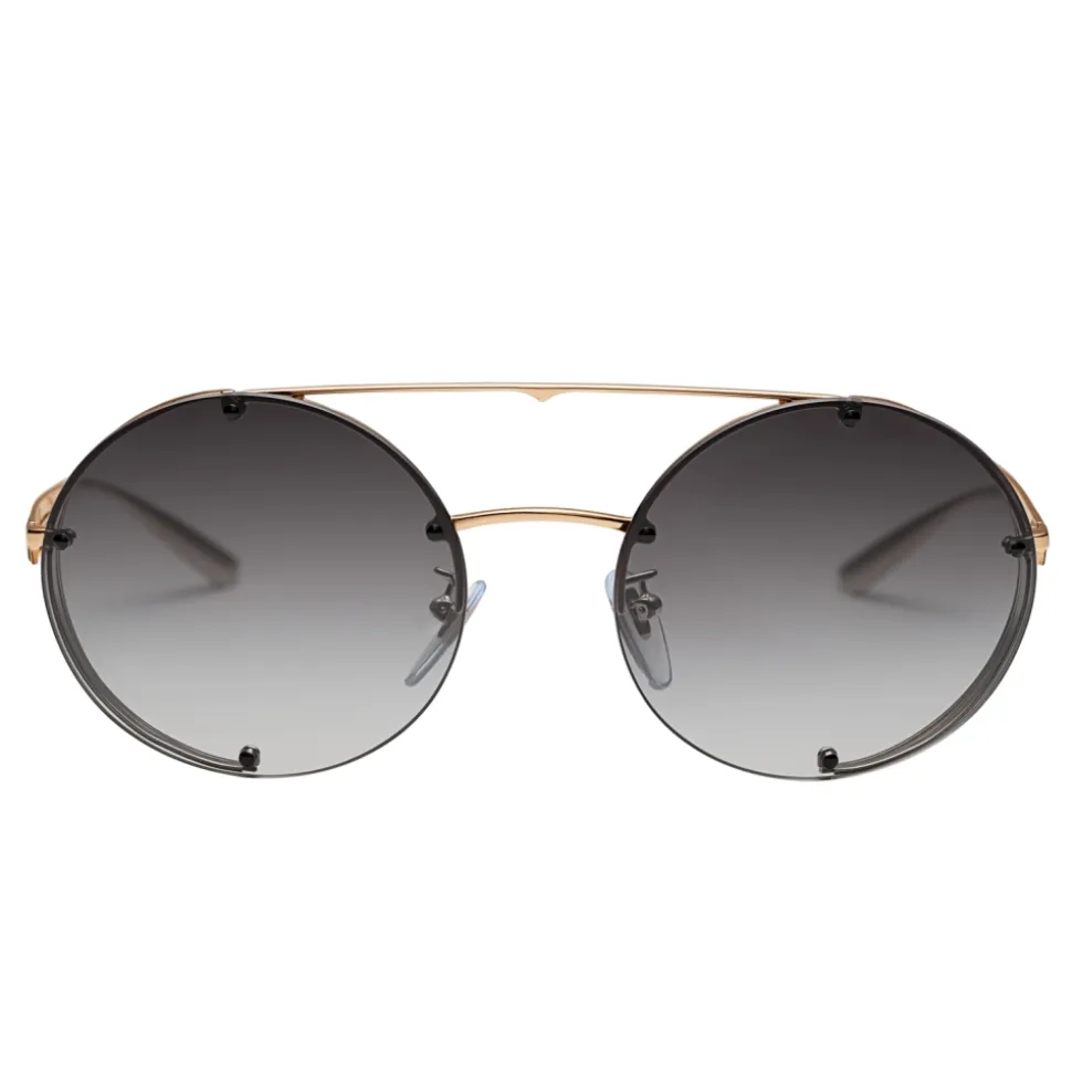 Bulgari - B.ZERO1 - Round Sunglasses B.Zero Flyingstripe - Light Gold - B.ZERO1 Collection - Bulgari Eyewear - Avvenice
