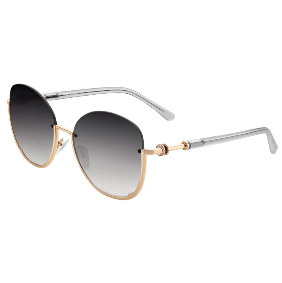 Bulgari - B.ZERO1 - Semi-Circular Sunglasses B.Zero - Gold Gray - B.ZERO1 Collection - Bulgari Eyewear - Avvenice