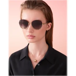 Bulgari - B.ZERO1 - Semi-Circular Sunglasses B.Zero - Gold Gray - B.ZERO1 Collection - Bulgari Eyewear - Avvenice