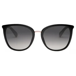 Bulgari - Le Gemme - Round Acetate Sunglasses - Black - Serpenti Collection - Bulgari Eyewear - Avvenice