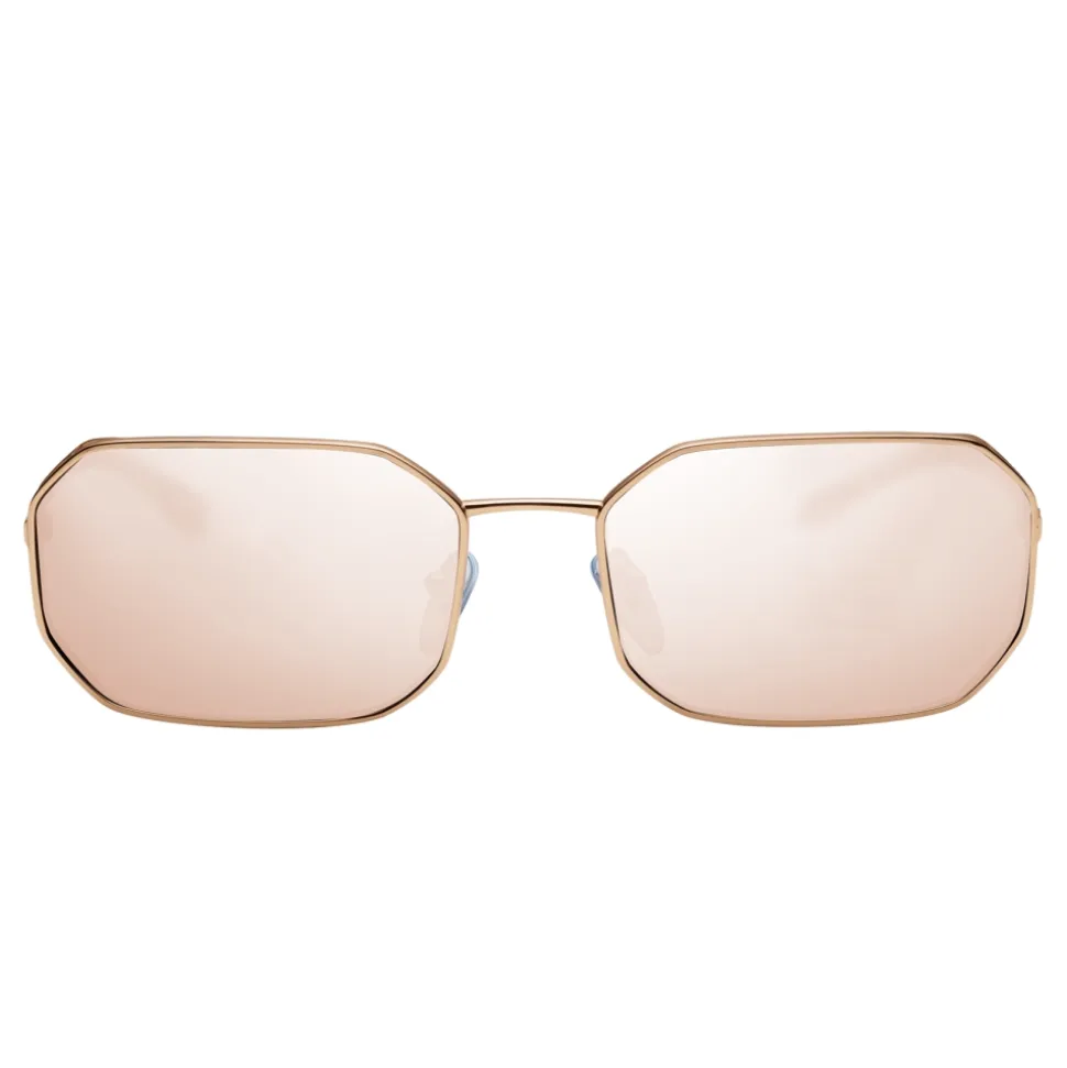 Bulgari - Narrowmation - Square Aviator Sunglasses - Rose Gold - Serpenti Collection - Bulgari Eyewear - Avvenice