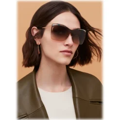 Bulgari - Serpenti - Eye-Bite Shield Sunglasses - Orange - Serpenti Collection - Sunglasses - Bulgari Eyewear - Avvenice