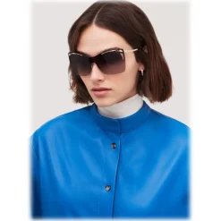 Bulgari - Serpenti - Eye-Bite Shield Sunglasses - Black - Serpenti Collection - Sunglasses - Bulgari Eyewear - Avvenice