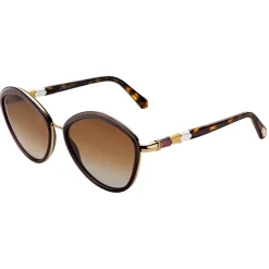 Bulgari - Serpenti - Rounded Sunglasses - Brown - Serpenti Collection - Sunglasses - Bulgari Eyewear - Avvenice