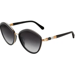 Bulgari - Serpenti - Rounded Sunglasses - Black - Serpenti Collection - Sunglasses - Bulgari Eyewear - Avvenice