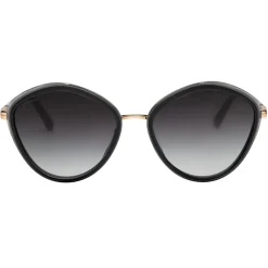 Bulgari - Serpenti - Rounded Sunglasses - Black - Serpenti Collection - Sunglasses - Bulgari Eyewear - Avvenice