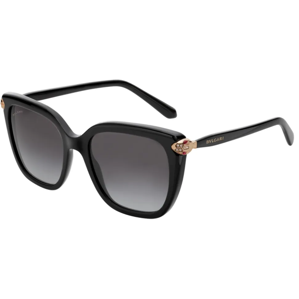 Bulgari - Serpenti - Squared Sunglasses - Black - Serpenti Collection - Sunglasses - Bulgari Eyewear - Avvenice