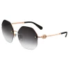 Bulgari - Serpenti Crystals - Oversize Sunglasses - Rose Gold Grey - Serpenti Collection - Bulgari Eyewear - Avvenice