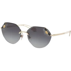 Bulgari - Serpenti Poisoncandy - Soft Cat Eye Metal Frame Sunglasses - Gold - Serpenti Collection - Bulgari Eyewear - Avvenice