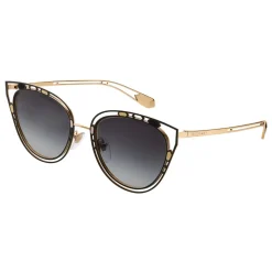 Bulgari - Serpenti Temptalicious - Cat Eye With Openwork Structure Sunglasses - Gold - Serpenti Collection - Bulgari Eyewear - Avvenice