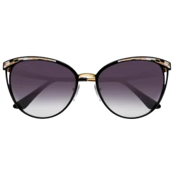 Bulgari - Serpentine - Contemporary Cat Eye Sunglasses - Black - Serpenti Collection - Bulgari Eyewear - Avvenice