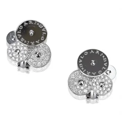 Bulgari Vintage - Diamond Cicladi Earrings - Bvlgari Earrings in 18K White Gold with Diamond Set - Luxury High Quality - Avvenice