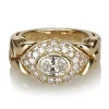Bulgari Vintage - 18K Diamond Ring - Bvlgari Ring in Yellow Gold with Oval Diamond Heart - Luxury High Quality - Avvenice