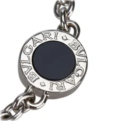 Bulgari Vintage - 18K Onyx Station Bracelet - Bvlgari Bracelet in 18K White Gold - Luxury High Quality - Avvenice