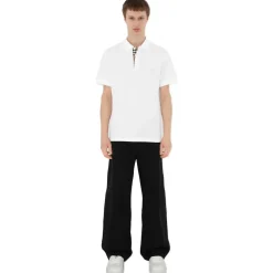Burberry - Cotton Polo Shirt - White - Exclusive Burberry Collection - Avvenice