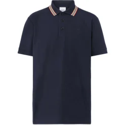 Burberry - Cotton Polo Shirt - Coal Blue - Exclusive Burberry Collection - Avvenice