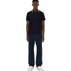 Burberry - Cotton Polo Shirt - Coal Blue - Exclusive Burberry Collection - Avvenice