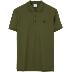 Burberry - Cotton Polo Shirt - Olive - Exclusive Burberry Collection - Avvenice