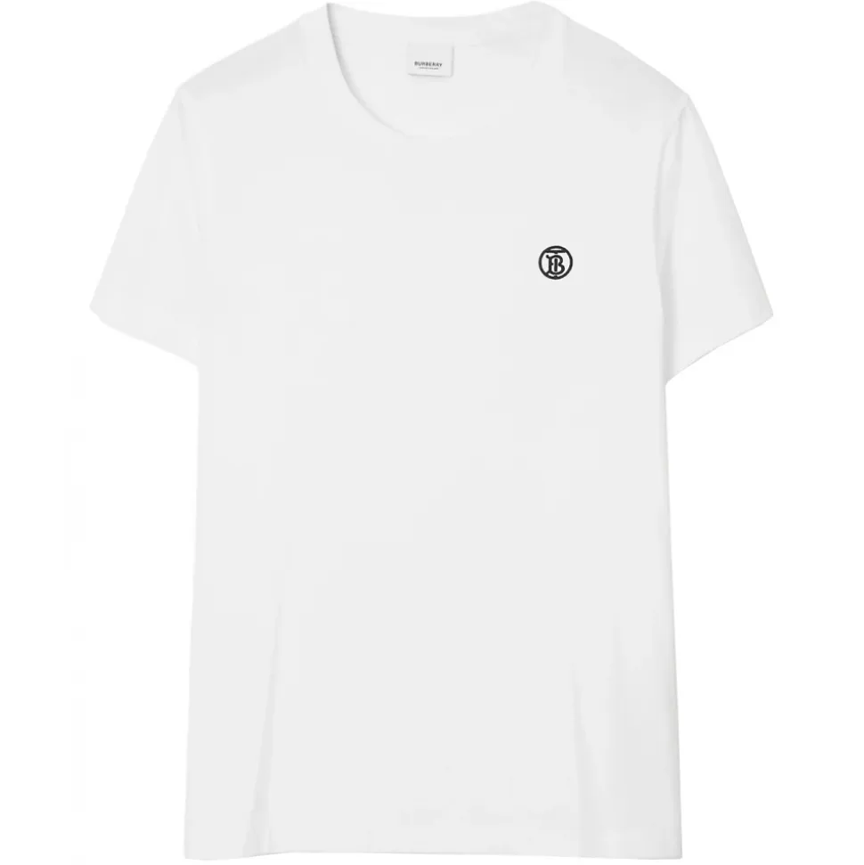 Burberry - Cotton T-Shirt - White - Exclusive Burberry Collection - Avvenice