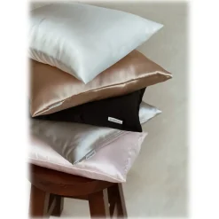 by Dariia Day - Pure Silk Pillow - French Beige - Fashion - Mulberry Silk - Artisan Silk Pillow - Luxury - Avvenice