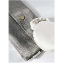 by Dariia Day - Silk Eyemask - Powder White - Bedding - Home - Mulberry Silk - Artisan Silk Eyemask - Luxury - Avvenice