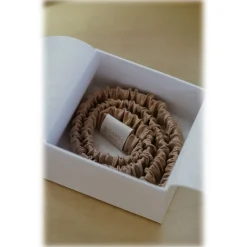 by Dariia Day - Silk Headband - French Beige - Fashion - New Collection - Mulberry Silk - Artisan Silk Headband - Luxury - Avvenice