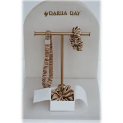 by Dariia Day - Silk Headband - French Beige - Fashion - New Collection - Mulberry Silk - Artisan Silk Headband - Luxury - Avvenice