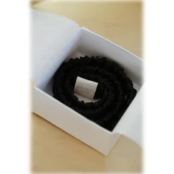 by Dariia Day - Silk Headband - Midnight Black - Fashion - New Collection - Mulberry Silk - Artisan Silk Headband - Luxury - Avvenice