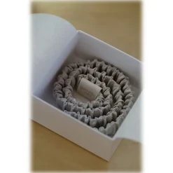 by Dariia Day - Silk Headband - Silver Grey - Fashion - New Collection - Mulberry Silk - Artisan Silk Headband - Luxury - Avvenice