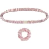 by Dariia Day - Silk Headband and Scrunchie Set - Blush Pink - Fashion - Mulberry Silk - Silk Headband and Scrunchie - Luxury - Avvenice