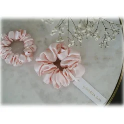 by Dariia Day - Silk Headband and Scrunchie Set - Blush Pink - Fashion - Mulberry Silk - Silk Headband and Scrunchie - Luxury - Avvenice