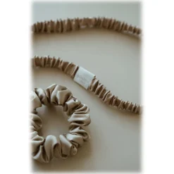 by Dariia Day - Silk Headband and Scrunchie Set - French Beige - Fashion - Mulberry Silk - Silk Headband and Scrunchie - Luxury - Avvenice