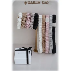 by Dariia Day - Silk Headband and Scrunchie Set - French Beige - Fashion - Mulberry Silk - Silk Headband and Scrunchie - Luxury - Avvenice