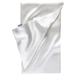 by Dariia Day - Silk Pillowcase - Powder White - Bedding - Home - Mulberry Silk - Artisan Silk Pillowcase - Luxury - Avvenice