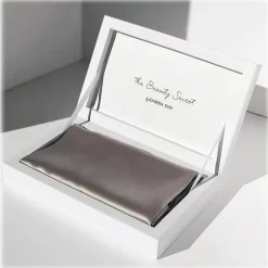 by Dariia Day - Silk Pillowcase - Silver Grey - Bedding - Home - Mulberry Silk - Artisan Silk Pillowcase - Luxury - Avvenice