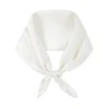 by Dariia Day - Silk Scarf Square - Powder White - Fashion - New Collection - Mulberry Silk - Artisan Silk Scarf - Luxury - Avvenice