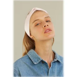 by Dariia Day - Silk Scarf Long - Blush Pink - Fashion - New Collection - Mulberry Silk - Artisan Silk Scarf - Luxury - Avvenice