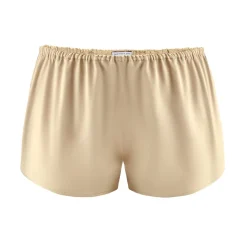 by Dariia Day - Silk Shorts - French Beige - Fashion - New Collection - Mulberry Silk - Artisan Silk Shorts - Luxury - Avvenice