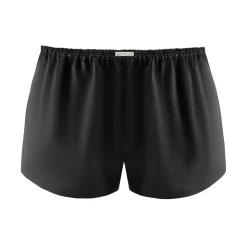 by Dariia Day - Silk Shorts - Midnight Black - Fashion - New Collection - Mulberry Silk - Artisan Silk Shorts - Luxury - Avvenice