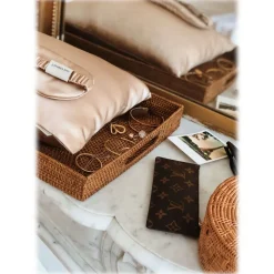 by Dariia Day - Silk Travel Set - French Beige - Bedding - Home - Mulberry Silk - Artisan Silk Pillowcase - Luxury - Avvenice