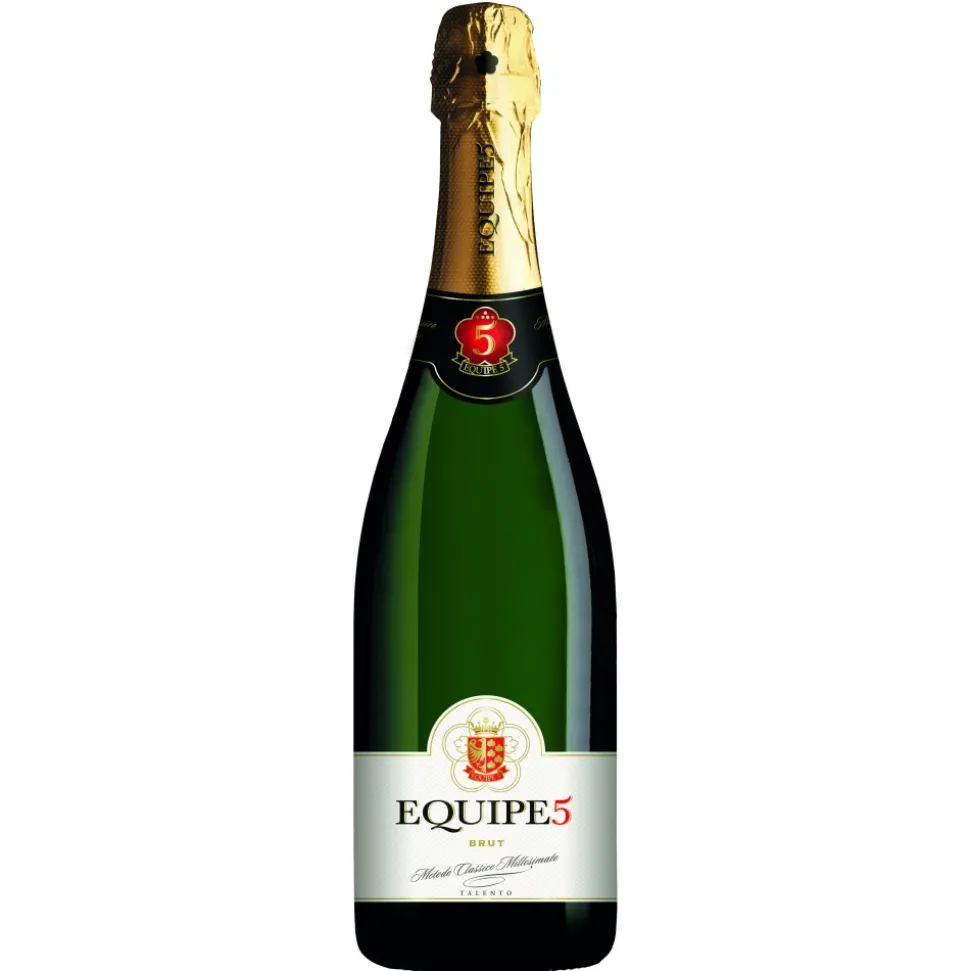 Cantina di Soave - Equipe5 - Sparkling Brut D.O.C. - Salmanazar with Wooden Case - 9 l - Sparkling Wines Classic Method Talent - Avvenice