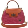 CapriNina - Capriccio - Fine Bag Handmade in Capri - Fuchsia Orange - Handmade in Italy - Exclusive Luxury - Avvenice