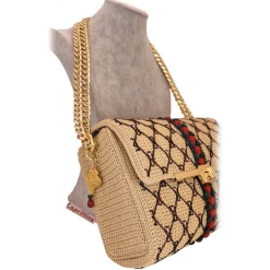 CapriNina - CapriGu - Fine Bag Handmade in Capri - Beige - Handmade in Italy - Exclusive Luxury - Avvenice