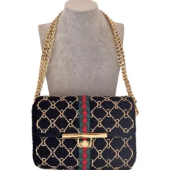 CapriNina - CapriGu - Fine Bag Handmade in Capri - Black - Handmade in Italy - Exclusive Luxury - Avvenice