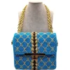 CapriNina - CapriGu - Fine Bag Handmade in Capri - Turquoise - Handmade in Italy - Exclusive Luxury - Avvenice